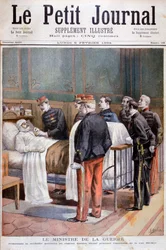 The French Minister for War giving a military decoration