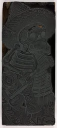 Printing Block for Calavera of the Masses, No. 2