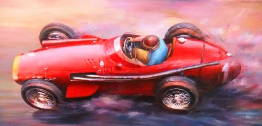 Juan Manuel Fangio, Mille Miglia 1953, Alfa Romeo 6C 3000cc (red top)