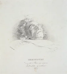 Ludwig van Beethoven on His Deathbed, 28th March 1827