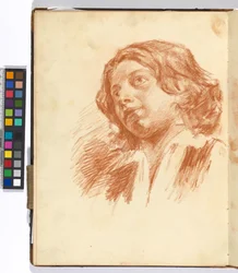Page from a Sketchbook: Study of a Woman