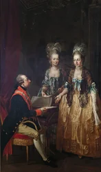 Portrait of Emperor Joseph II at the Spinet with His Sisters Maria Elisabeth and Maria Anna