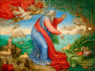 Creation of Birds and Sea Creatures