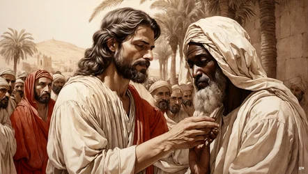 Jesus Heals the Blind Beggar 01