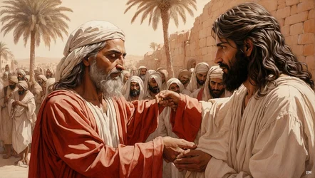 Jesus Heals the Blind Beggar 02