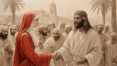 Jesus Saves the Adulteress from Stoning 01