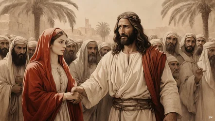 Jesus Saves the Adulteress from Stoning 02