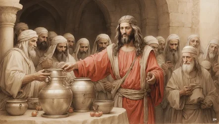 Jesus Says to the Servants - Fill the Water Jars - Wedding at Cana 01