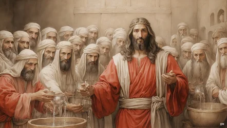 Jesus Says to the Servants - Fill the Water Jars - Wedding at Cana 03