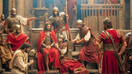 Jesus Mocked and Beaten by Roman Soldiers 04