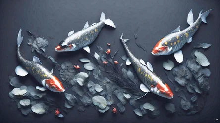Koi Carp Fish Red