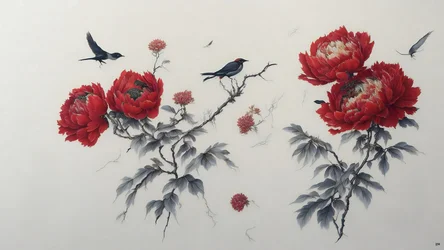 Peony in Red 02