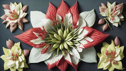 Mandala: Amaryllis Elements 02