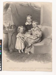 The Archdukes Karl Ludwig, Franz Josef, and Ferdinand Max of Austria