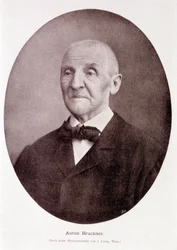 Austrian composer and organist Anton Bruckner (1824 - 1896).