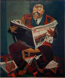 Man Reading the Newspaper