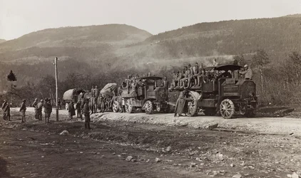 Military vehicles in Hermag