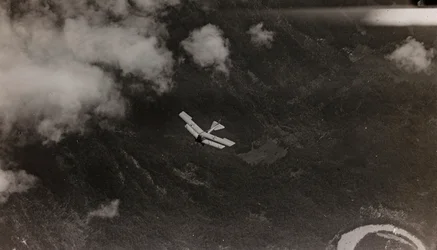 An Austrian Plane Flies Over