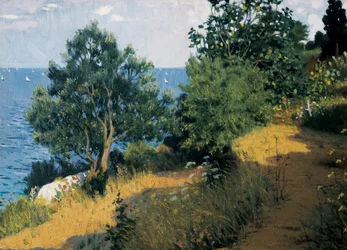 Vilassar Coast. Painting by Joan Llimona i Bruguera