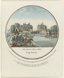 Attack at Halfweg, 1787 (French Plates of the Prussian Attacks near Amsterdam in 1787 series)