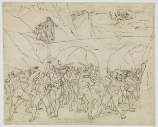 Panders, Fraudsters and Flatterers Whipped by Devils (Dante