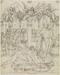 Dispute of St. Francis with Satan over the soul of the monk Guido da Montefeltro (Dante