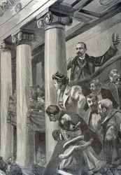 Anarchist Auguste Vaillant Throws His Bomb