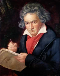 Ludwig van Beethoven Composing his 