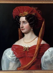 Portrait of Woman with Red Hat