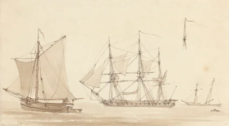 Schooner, Corvette and Fishing Smack