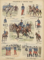 Chasseurs a cheval of the French army