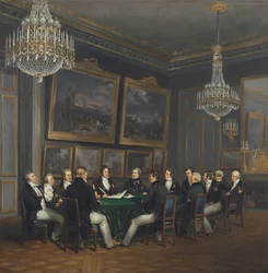 Louis Philippe Duke of Orleans, Signing the Proclamation of the Lieutenant Generalship of the Realm, 31st July 1830