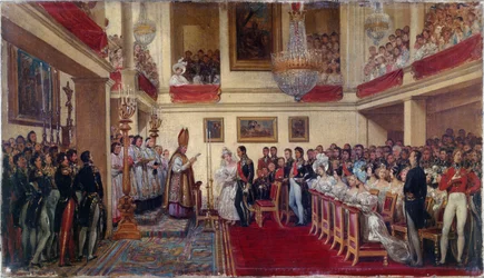 The marriage of King Leopold I to the Princess of Orleans, between 1833 and 1837