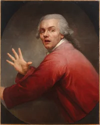 Self-portrait as a surprised and terrified man
