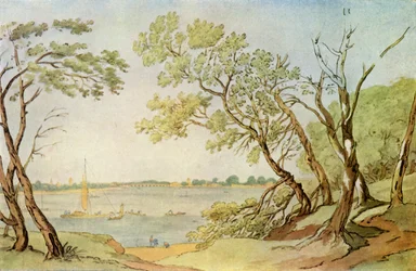 Chelsea Bridge from Millbank