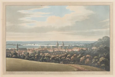 View of Greenwich and Down the River, 1795