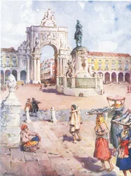 The Praca do Commercio, Lisbon