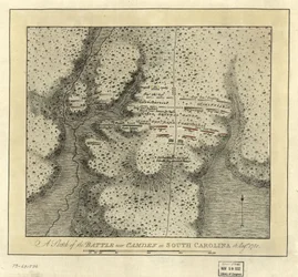Battle near Camden in South Carolina