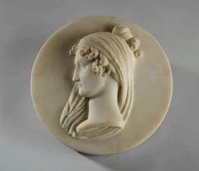 Medallion Portrait of Mrs. Elizabeth Allan