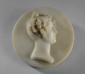 Medallion portrait of Harriet Gott