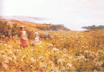Picking Buttercups, from magazine or book source unknown