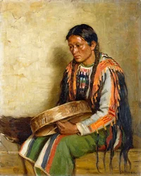 Indian with Drum