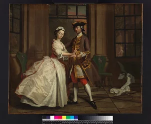 Pamela and Mr B. in the Summerhouse, from 