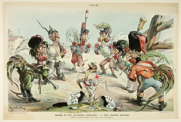 Easter in the Old World Barnyard, from Puck