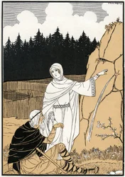 The Legend of Saint Odile Pulling Out a Spring from the Rock