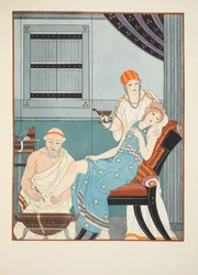 Blood letting from the foot, illustration from 