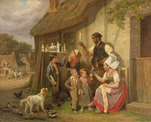 The Travelling Plaster Figure Salesman, 1883