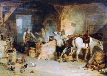 A Country Blacksmith Disputing upon the Price of Iron, c1807