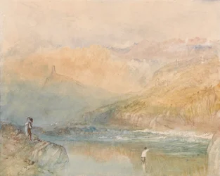 A View in Switzerland, probably the Domleschg Valley