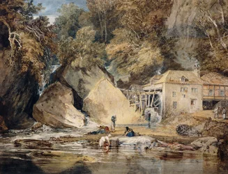 Aberdulais Mill, Glamorganshire, Wales